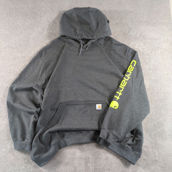 Carhartt Other - Carhartt Men's Gray Loose Fit Heavyweight Full Zip Hoodie Sweatshirt 4XL